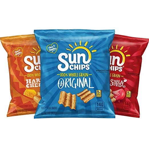 40 SNACK BAGS OF SUNCHIPS MULTIGRAIN CHIPS VARIETY PACK FOR $13.39