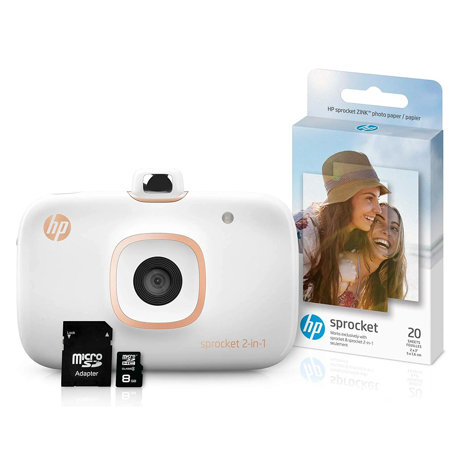 HP SPROCKET 2-IN-1 PORTABLE PHOTO PRINTER &amp; INSTANT CAMERA BUNDLE&nbsp;FOR $69.99
