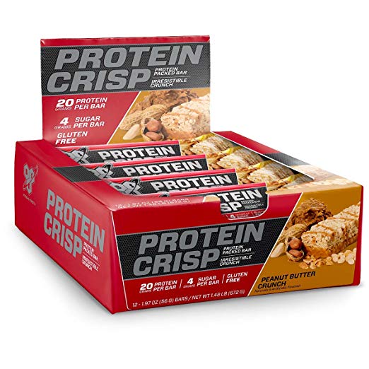 12 COUNT OF BSN PROTEIN CRISP BAR BY SYNTHA-6 FOR $10.98