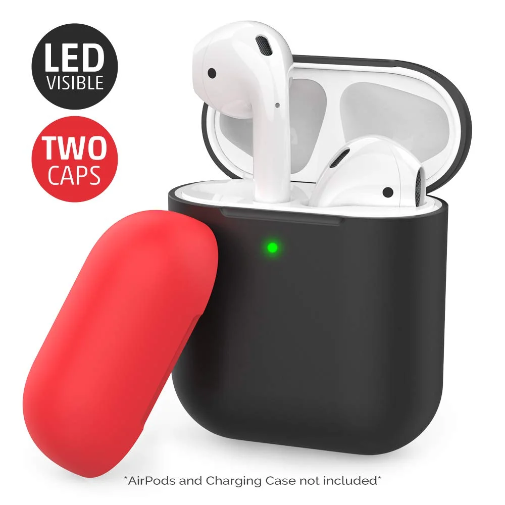 SILICONE AIRPOD CASES WITH 2 CAPS&nbsp;FOR $3.97