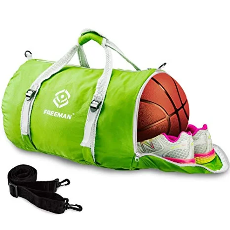 LIGHTWEIGHT DUFFLE BAG WITH SHOE COMPARTMENT FOR $7.20