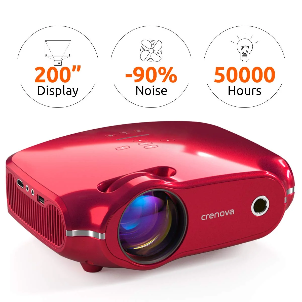200" DISPLAY PORTABLE MINI PROJECTOR FOR $67.49
