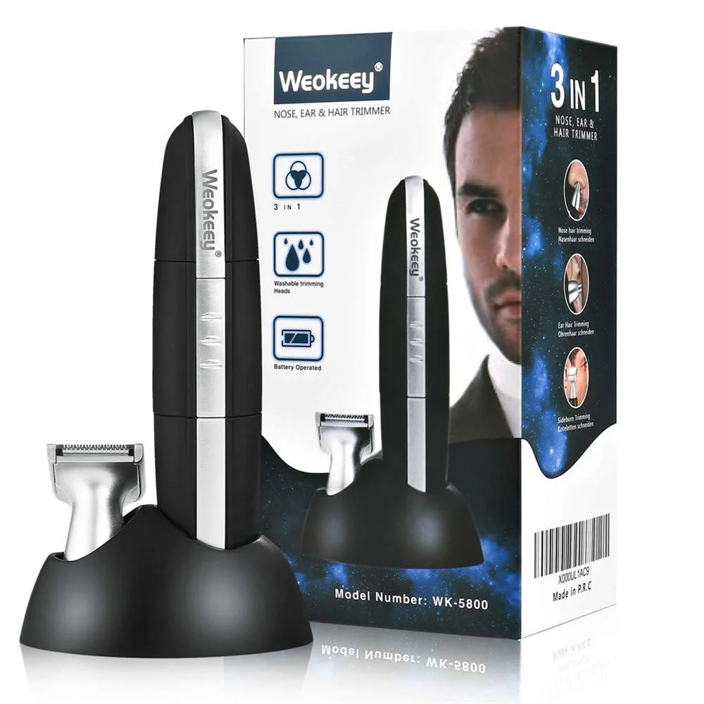ELECTRIC NOSE AND EAR HAIR TRIMMER SET FOR $6.40