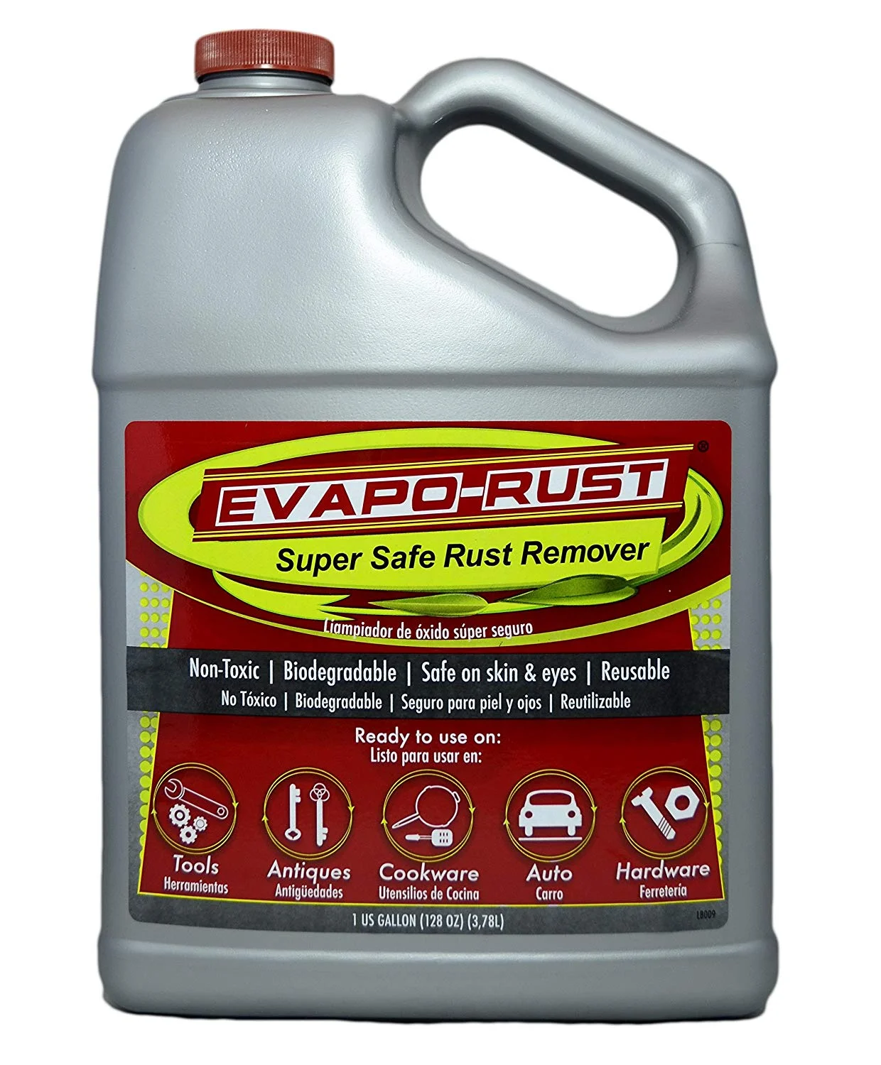 1-GALLON OF EVAPO-RUST THE ORIGINAL SUPER SAFE RUST REMOVER, WATER-BASED, NON-TOXIC, BIODEGRADABLE FOR 16.85