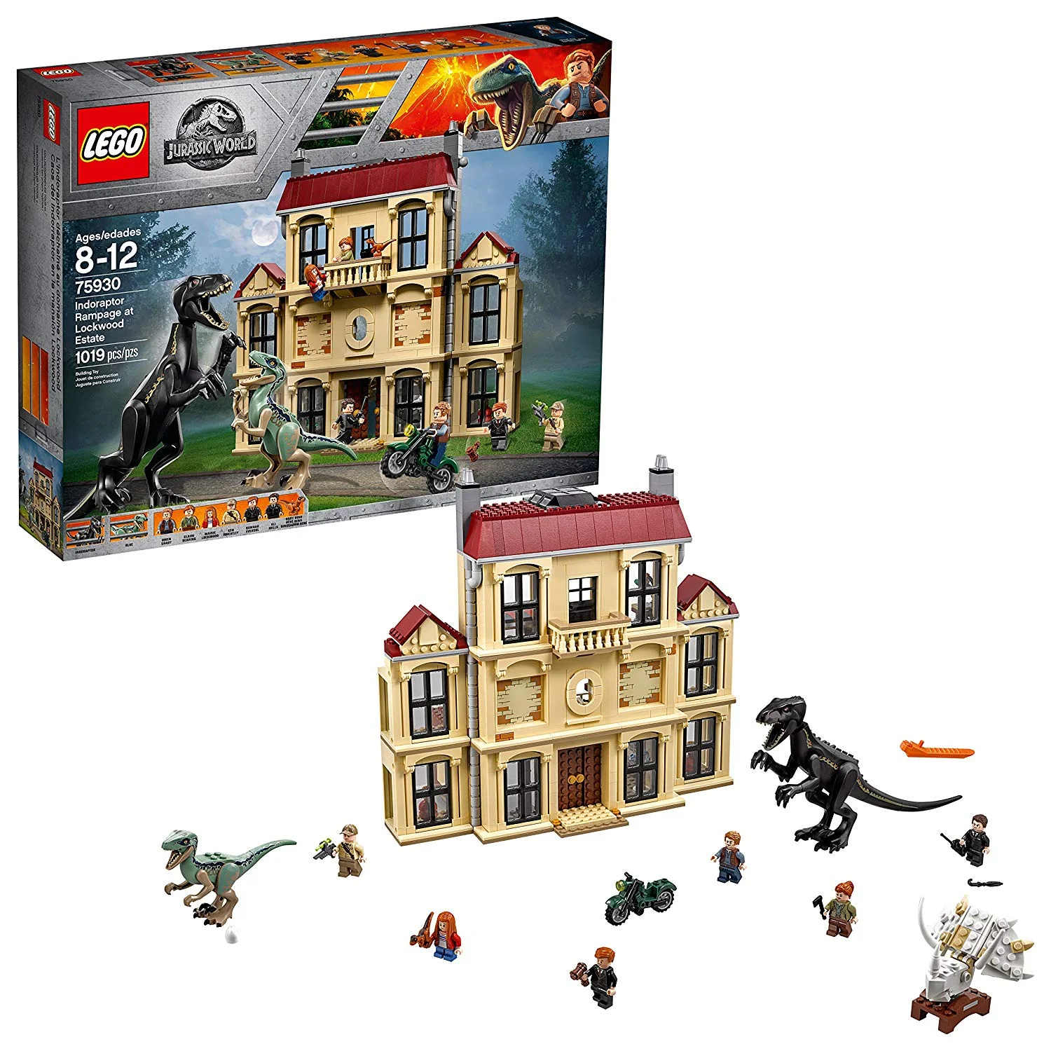 LEGO JURASSIC WORLD INDORAPTOR RAMPAGE AT LOCKWOOD ESTATE BUILDING KIT (1019 PIECES) FOR $89.99 FOR $89.99