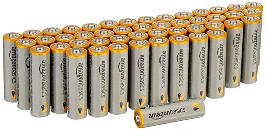 48 PACK OF AMAZON BASICS DOUBLE A ALKALINE BATTERIES FOR $12.85
