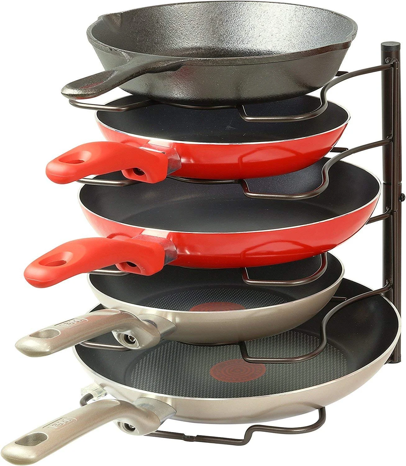 PANTRY PAN AND POT LID ORGANIZER RACK HOLDER FOR $14.87