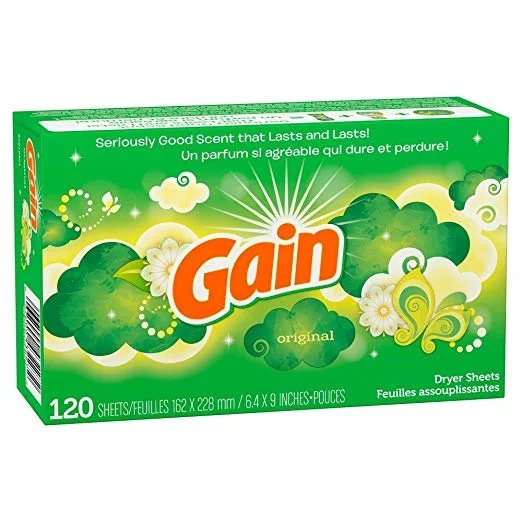 120 COUNT OF GAIN ORIGINAL DRYER SHEETS FOR $2.33