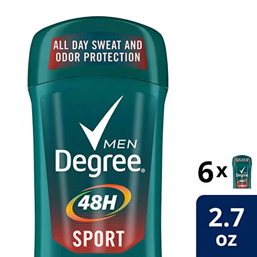 6 PACK OF DEGREE MEN SPORT 48 HOUR PROTECTION DEODORANT FOR $13.47