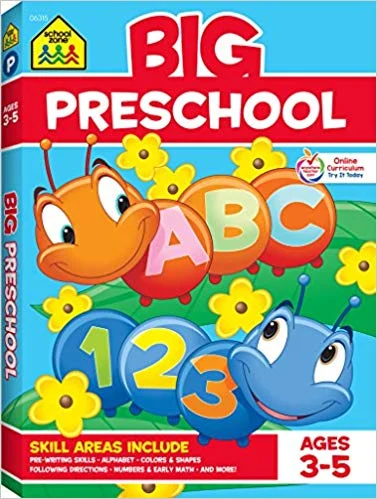 SCHOOL ZONE - BIG PRESCHOOL WORKBOOK FOR $5.02