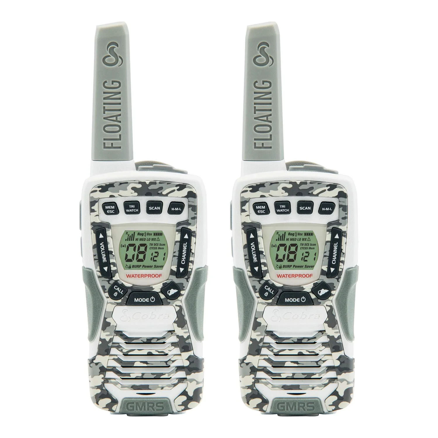 SET OF 2 COBRA - MICROTALK 37-MILE, 22-CHANNEL FRS/GMRS 2-WAY RADIOS FOR $39.95