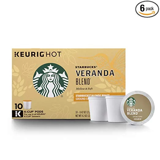 6 BOXES OF 10 STARBUCKS SINGLE CUP COFFEE FOR KEURIG BREWERS (60 TOTAL K-CUP PODS) FOR $29.28