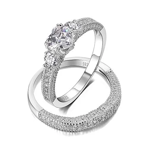 WOMENS STERLING SILVER HEART HALO RINGS FOR $11.70