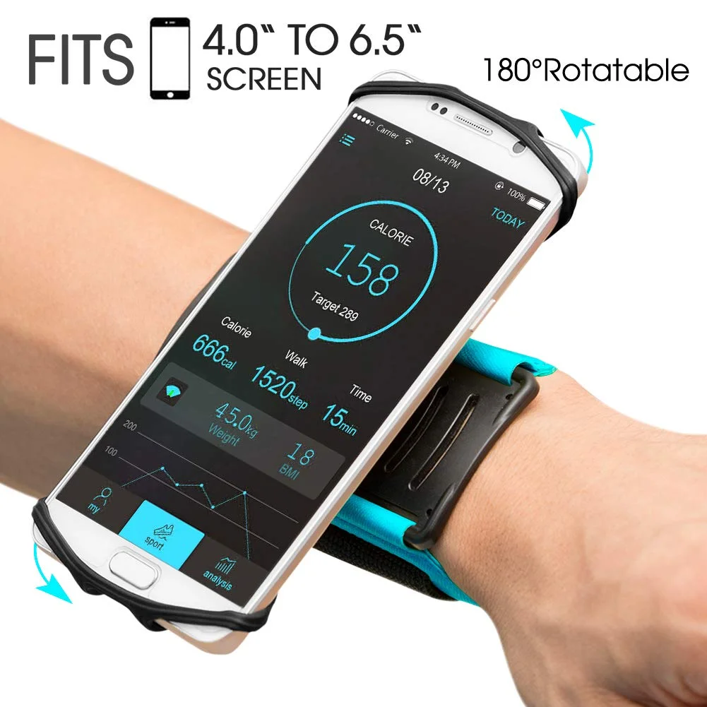 180° ROTATABLE WRISTBAND PHONE HOLDER FOR $5.20