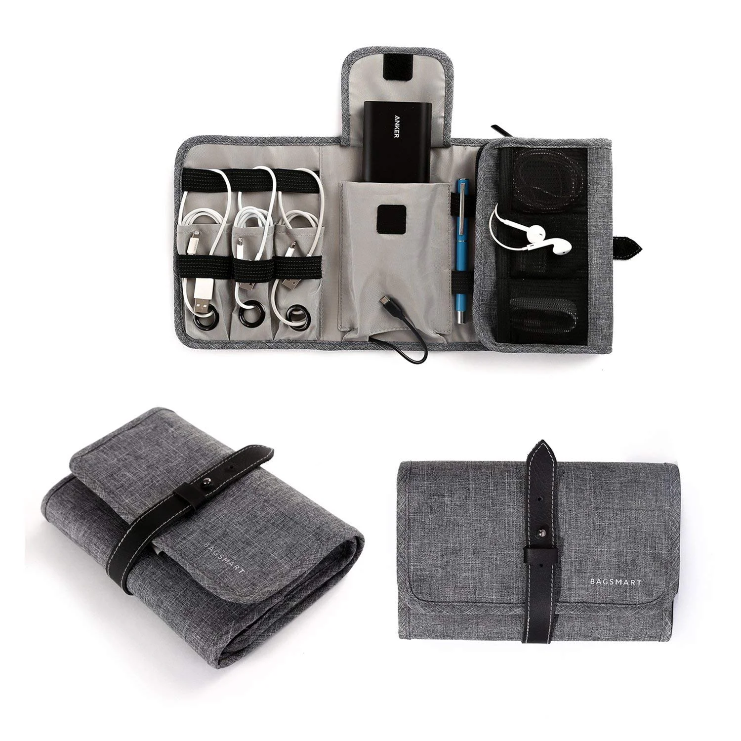 COMPACT TRAVEL CABLE ORGANIZER FOR $11.99