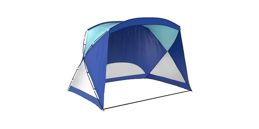 SWISSTEK GIANT 9 X 6 FT POP-UP SUN CABANA WITH UPF 50+ UV PROTECTION FOR $34.99