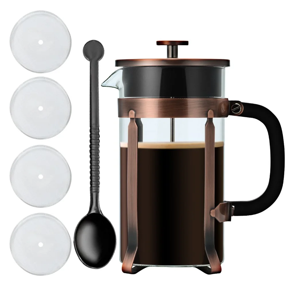 8-CUP STAINLESS STEEL FRENCH PRESS COFFEE MAKER FOR $11.49