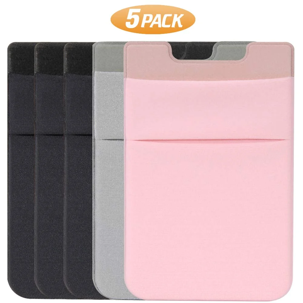 5 PACK OF STICK ON PHONE WALLETS FOR $4.99