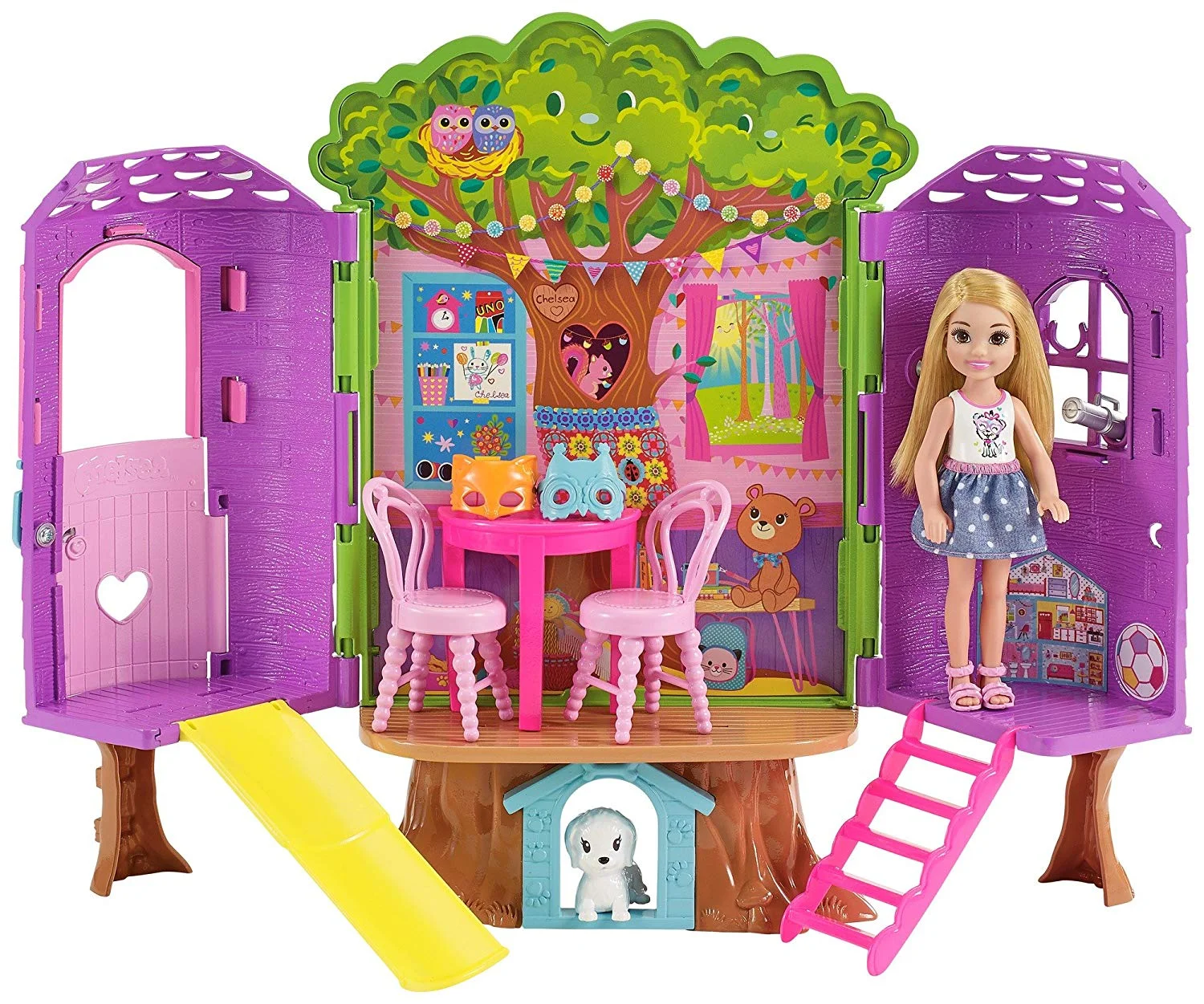 BARBIE CLUB CHELSEA TREEHOUSE HOUSE PLAYSET FOR $10.99