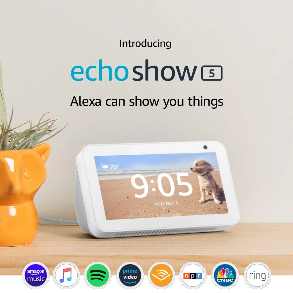 AMAZON ECHO SHOW 5 – COMPACT SMART DISPLAY WITH ALEXA FOR $89.99