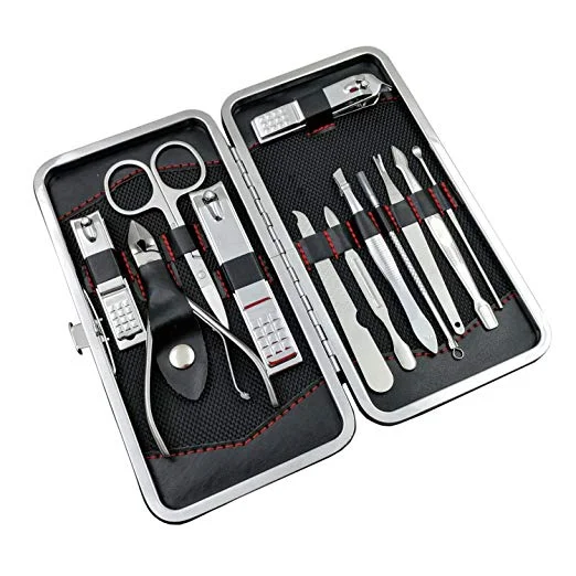 12 PIECE PROFESSIONAL MANICURE / PEDICURE NAIL GROOMING SET FOR $5.59