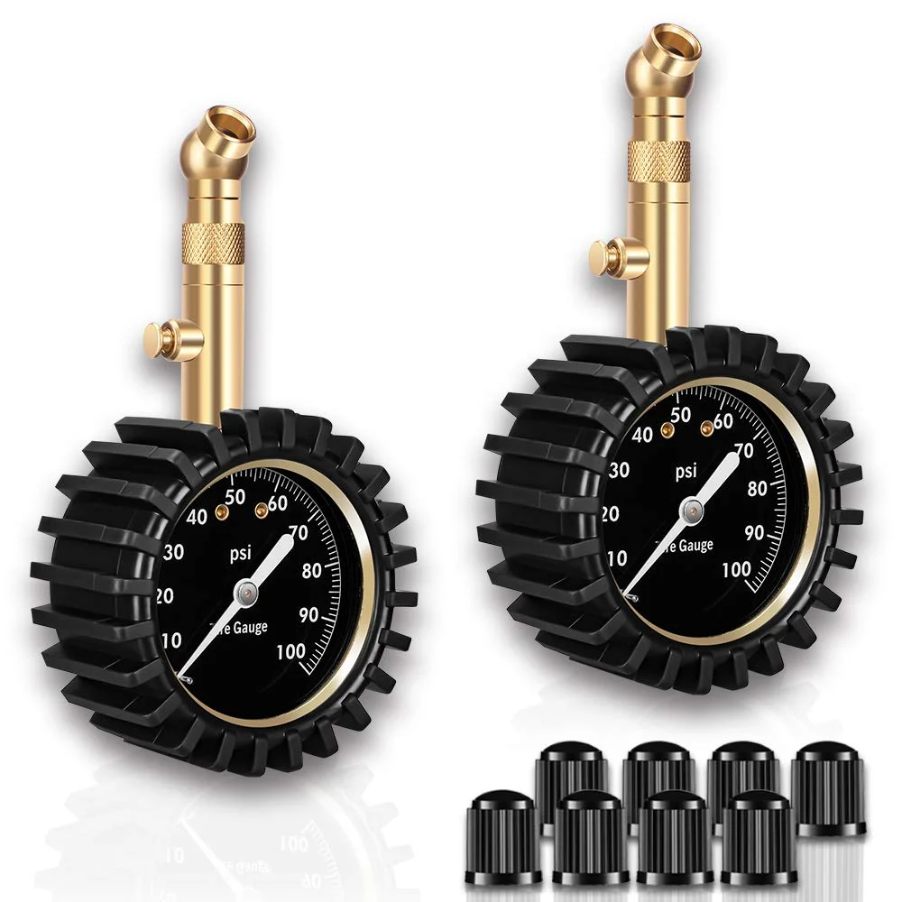 2 PACK OF TIRE PRESSURE GAUGES FOR $6.00