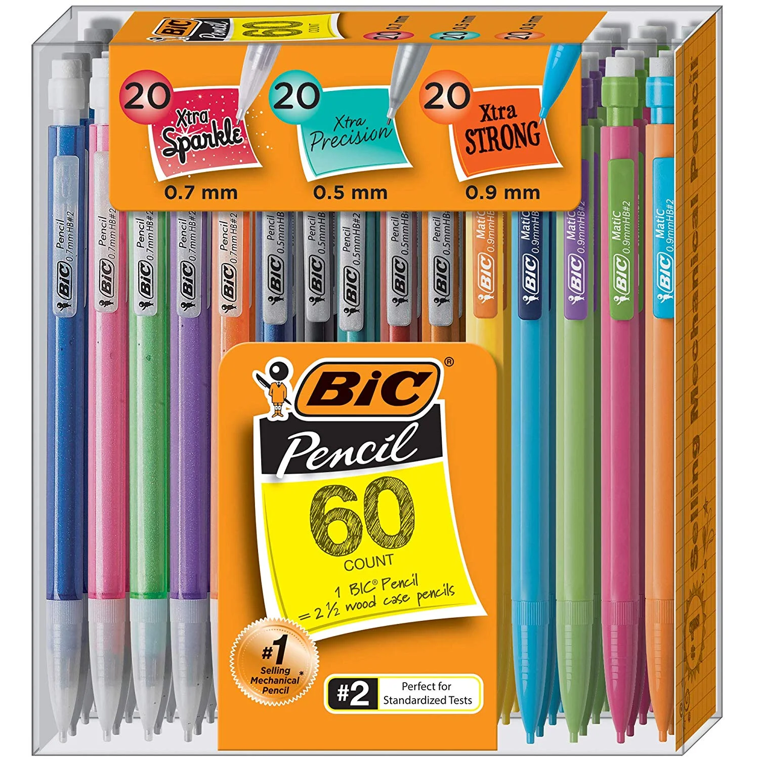 60 PACK OF BIC MECHANICAL PENCILS VARIETY PACK FOR $9.49
