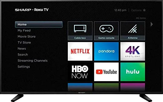 SHARP 58-INCH CLASS LED 2160P SMART 4K UHD TV WITH HDR ROKU TV FOR $299.99