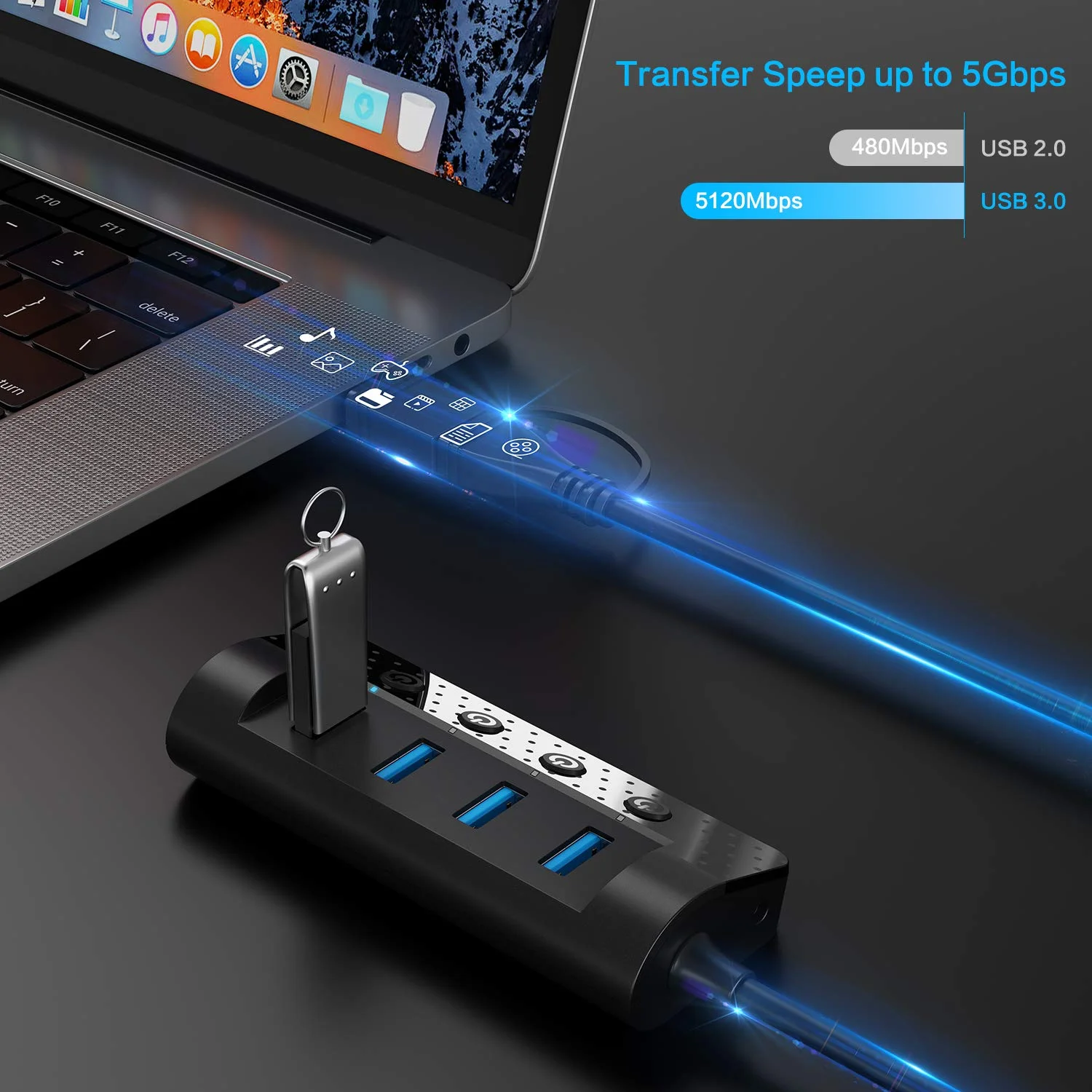 4 USB PORTS CHARGING STATION WITH INDIVIDUAL POWER SWITCHES&nbsp;FOR $9.49