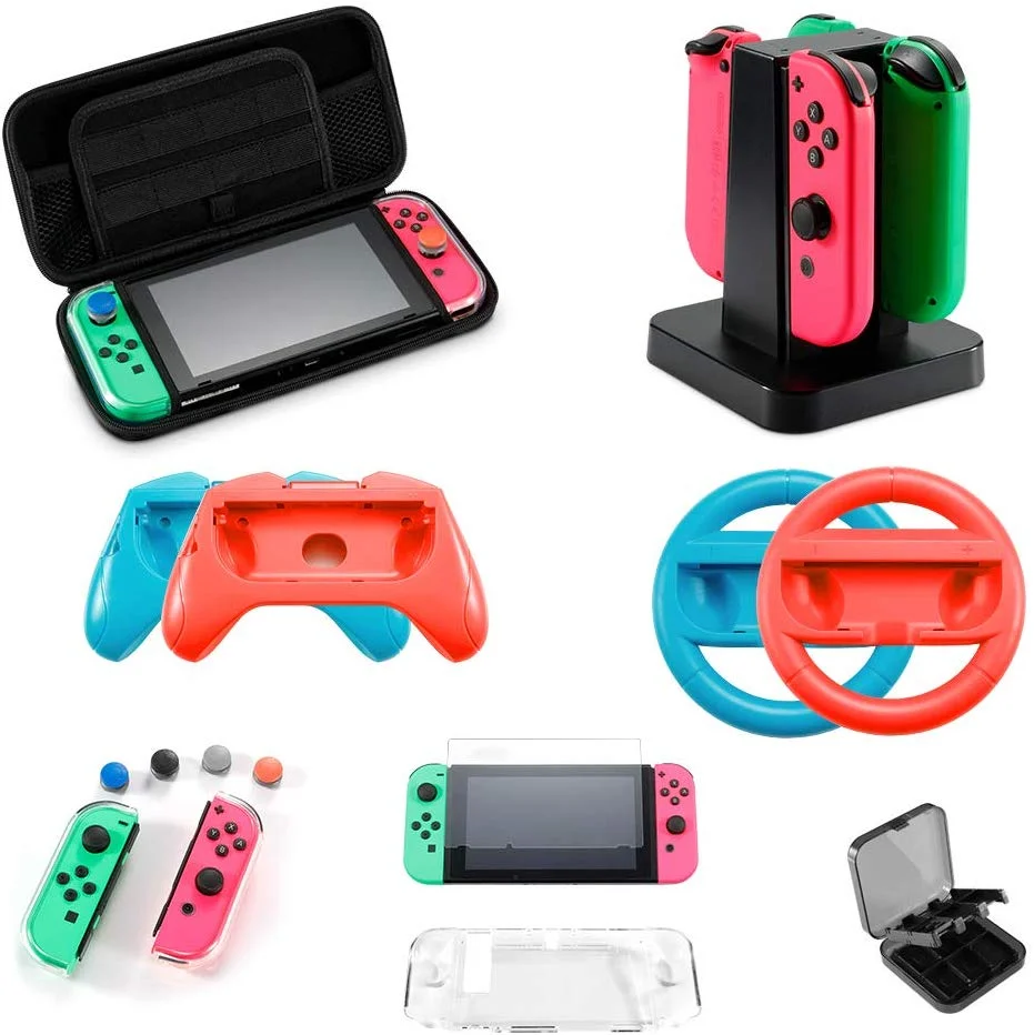 7-IN-1 NINTENDO SWITCH ACCESSORIES KIT FOR $17.49