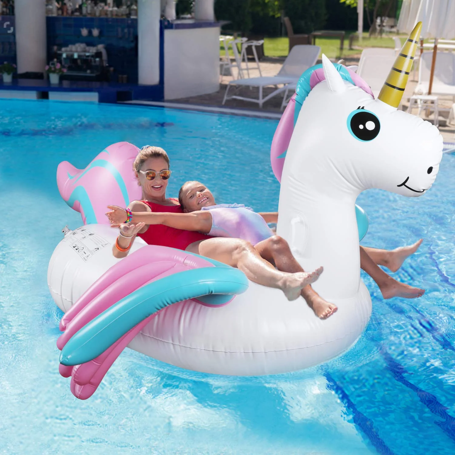 GIANT UNICORN INFLATABLE POOL FLOAT FOR $14.99