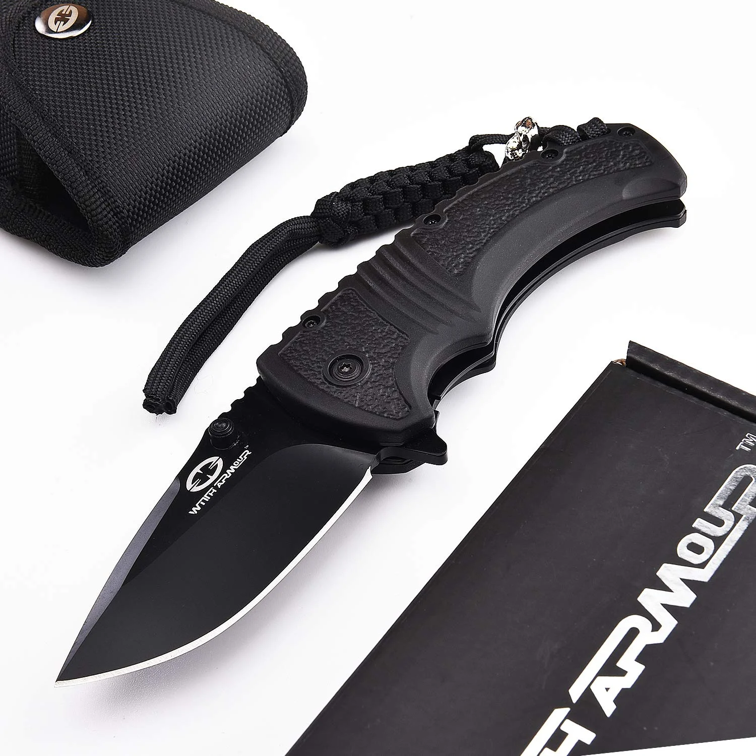 CARBON STEEL BLADE POCKET FOLDING KNIFE FOR $12.99