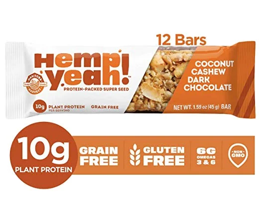 12 PACK OF MANITOBA HARVEST HEMP YEAH! BARS FOR $8.00