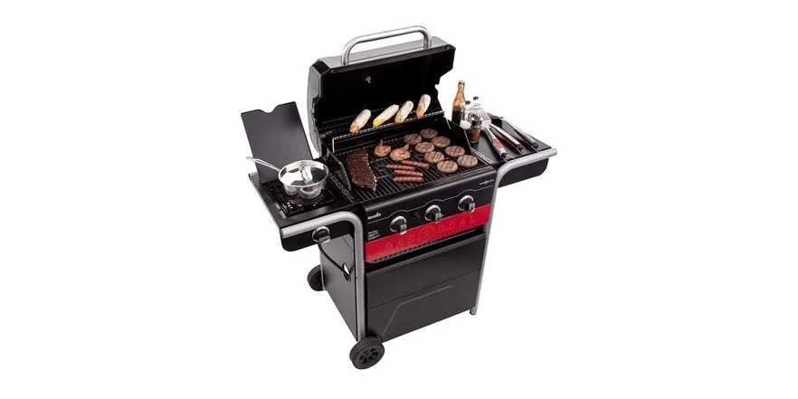 CHAR-BROIL GAS2COAL 3-BURNER HYBRID GAS AND CHARCOAL GRILL FOR $249.99