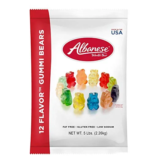 5-POUND BAG OF ALBANESE CANDY 12 FLAVOR GUMMI BEARS FOR $10.61