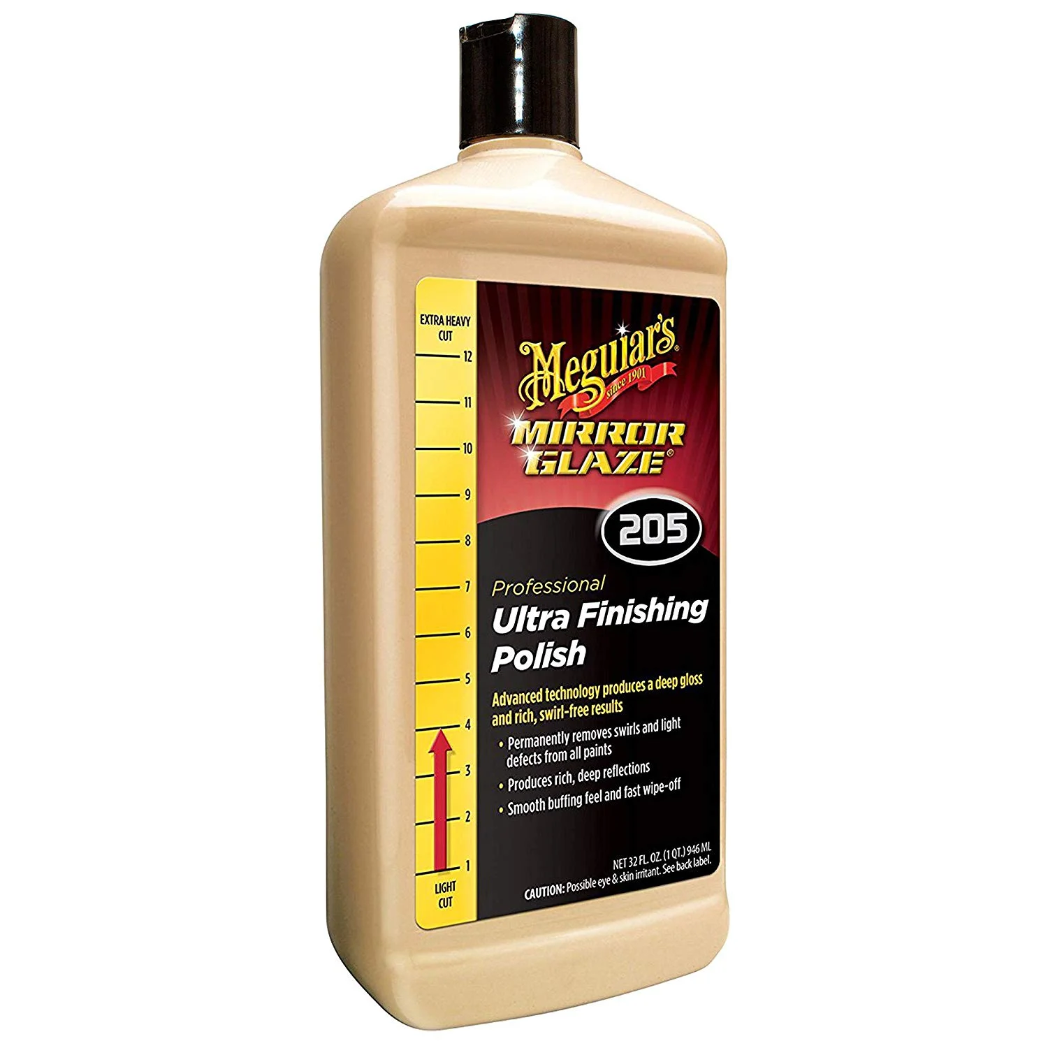 32OZ BOTTLE OF MEGUIAR'S MIRROR GLAZE ULTRA FINISHING POLISH FOR $20.24