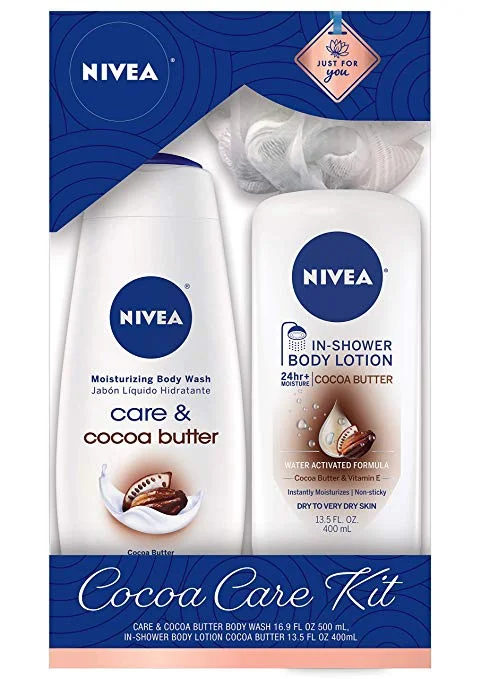 NIVEA BODY WASH &amp; IN-SHOWER LOTION CARE KIT FOR $8.74