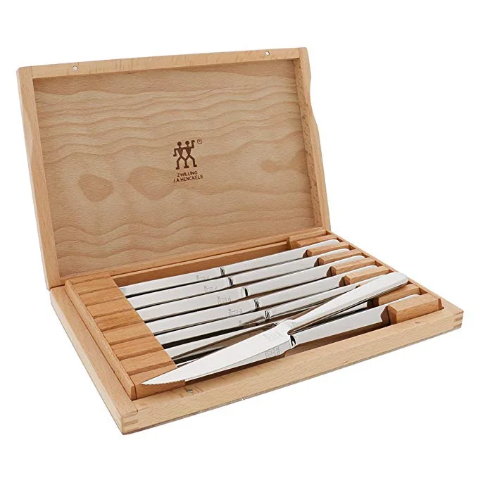 ZWILLING J.A. HENCKELS STAINLESS STEEL STEAK KNIFE SET FOR $39.96
