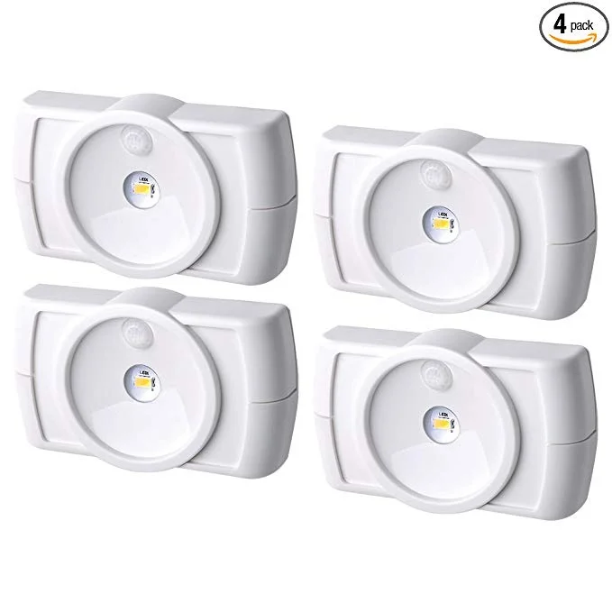 4 PACK OF MR. BEAMS INDOOR WIRELESS SLIM LED LIGHT WITH MOTION SENSOR FEATURES FOR $36.15