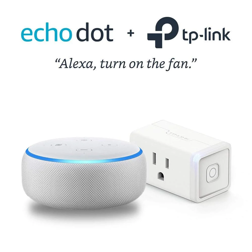 ECHO DOT (3RD GEN) BUNDLE WITH TP-LINK HS105 SMART PLUG FOR $29.99