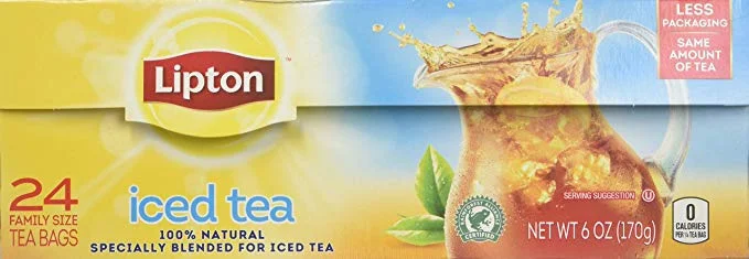 24 PACK OF LIPTON ICED TEA FAMILY SIZE TEA BAGS FOR $5.88