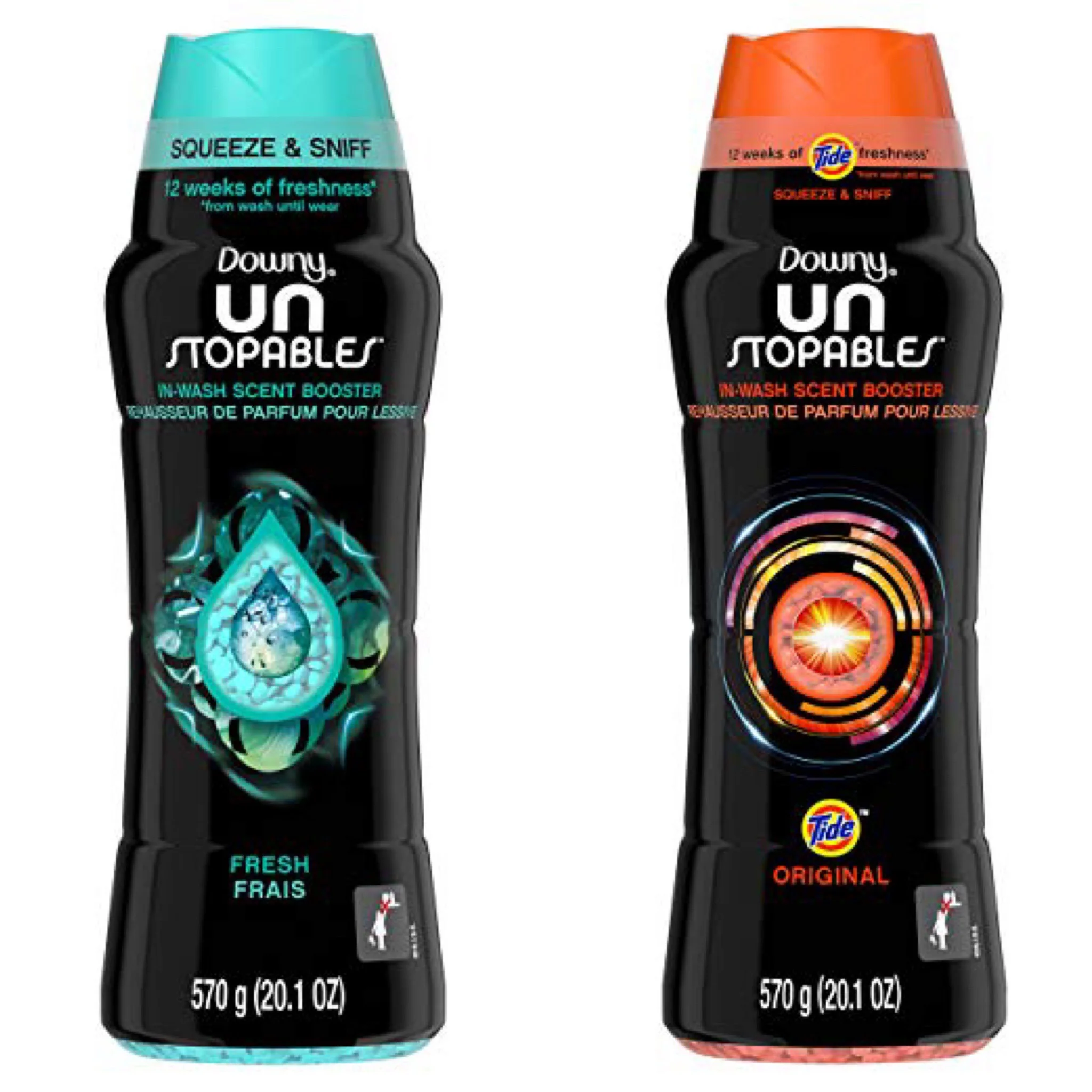 3 BOTTLES OF DOWNY UNSTOPPABLES IN-WASH SCENT BOOSTER BEADS WITH TIDE FOR $24.11