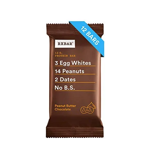 12 PACK OF RXBAR PEANUT BUTTER CHOCOLATE PROTEIN BARS FOR $9.93
