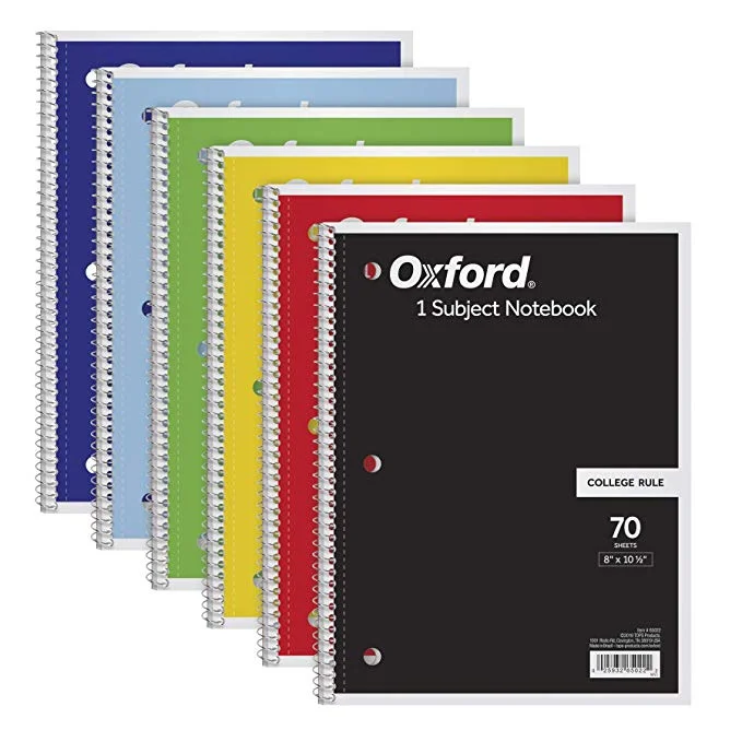 6-PACK OF 1-SUBJECT 70-SHEET NOTEBOOKS FOR $8.99