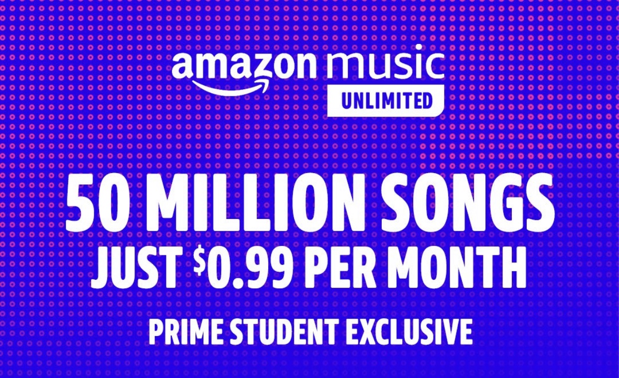 AMAZON MUSIC UNLIMITED FOR STUDENTS FOR $0.99