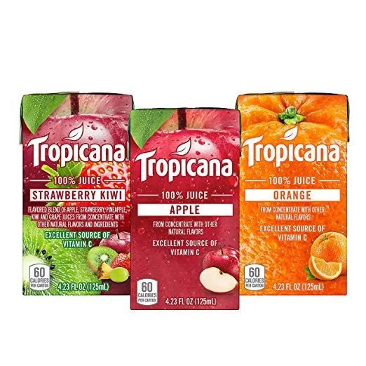 44 PACK OF TROPICANA VARIETY 100% JUICE BOXES FOR $11.30