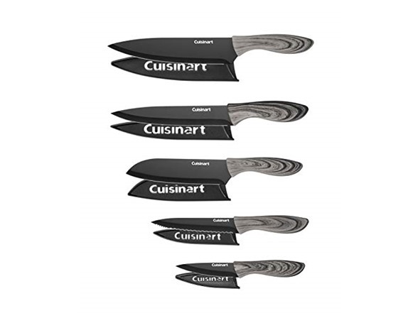 CUISINART 10-PIECE WOOD GRAIN KNIFE SET FOR $19.99