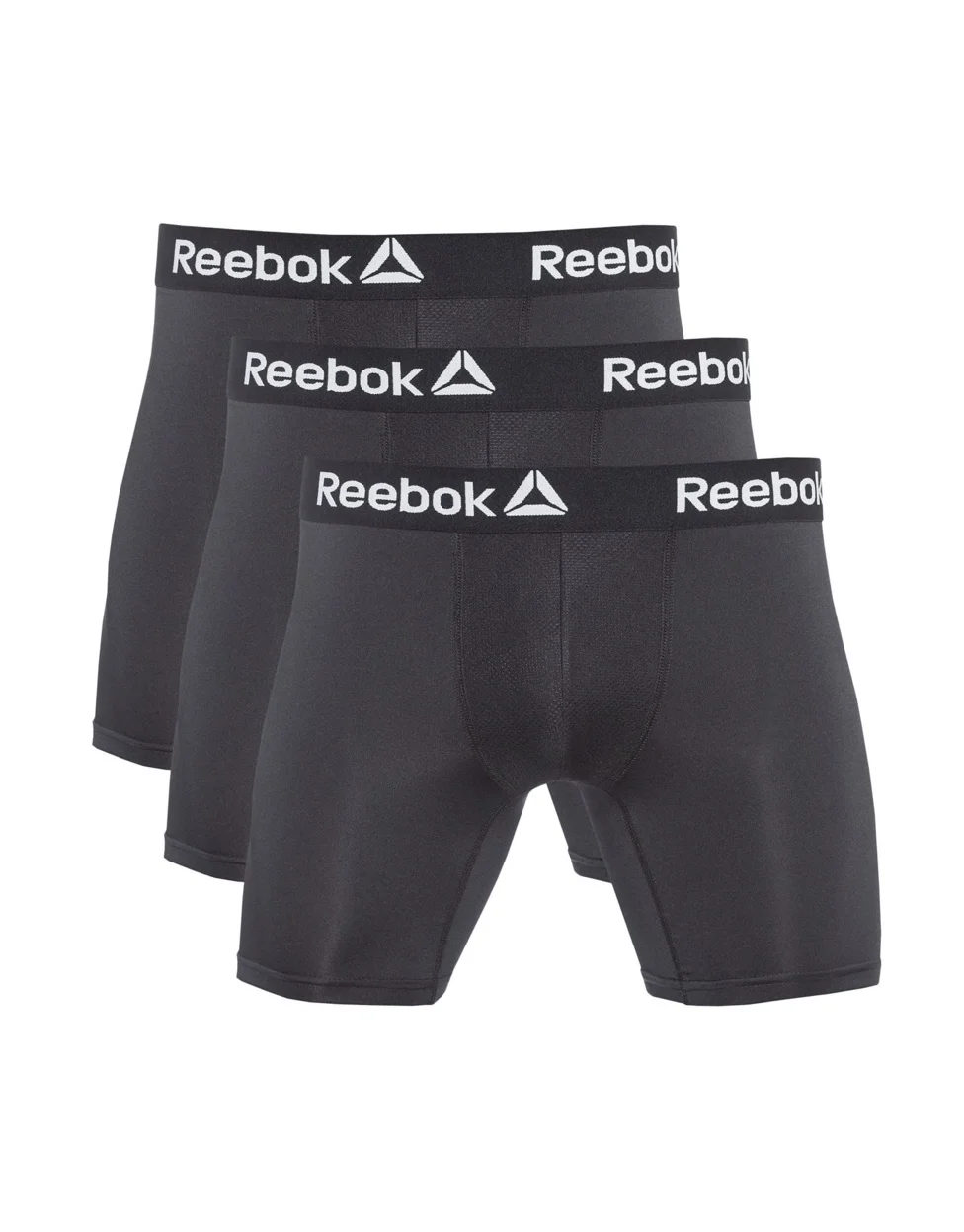 3-PACK REEBOK MEN’S PERFORMANCE 6” BOXER BRIEFS FOR $8.00