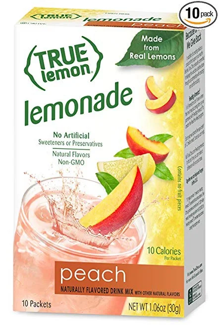 10 PACK - TRUE LEMON PEACH LEMONADE ON-THE-GO PACKS FOR $1.45