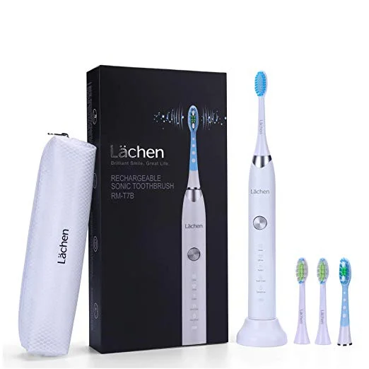 SONIC ELECTRIC TOOTHBRUSH WITH 4 REPLACEMENT HEADS FOR $13.99